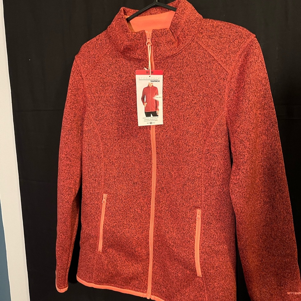 Storm pack zip up sweater